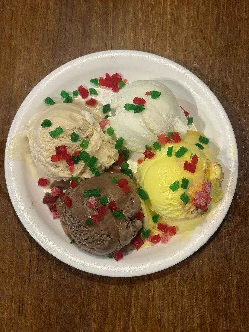 Ice cream dessert platter at Food on Fire, Hanamkonda, Warangal