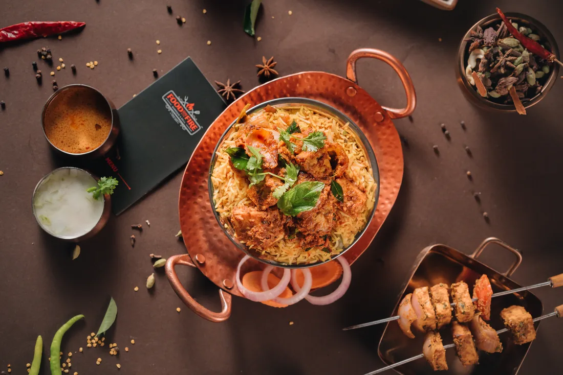 Special chicken biryani at Food on Fire, Hanamkonda, Warangal